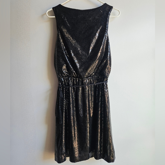 White House Black Market Sleeveless Sequin Mini Dress in Women's 4 - Picture 9 of 16
